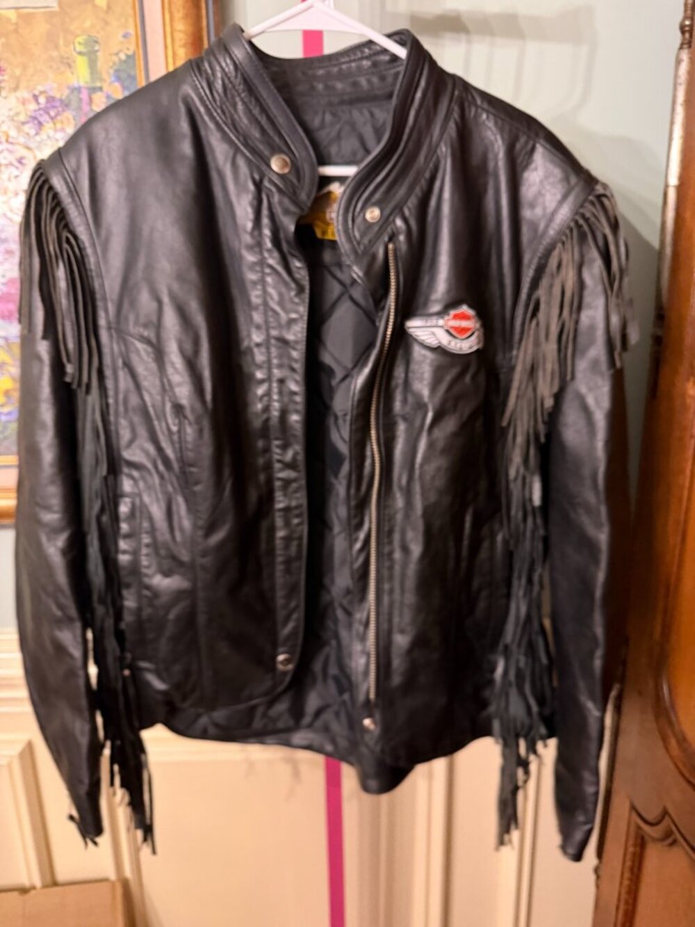 Harley-Davidson 100th Anniversary Leather Fringe Jacket L